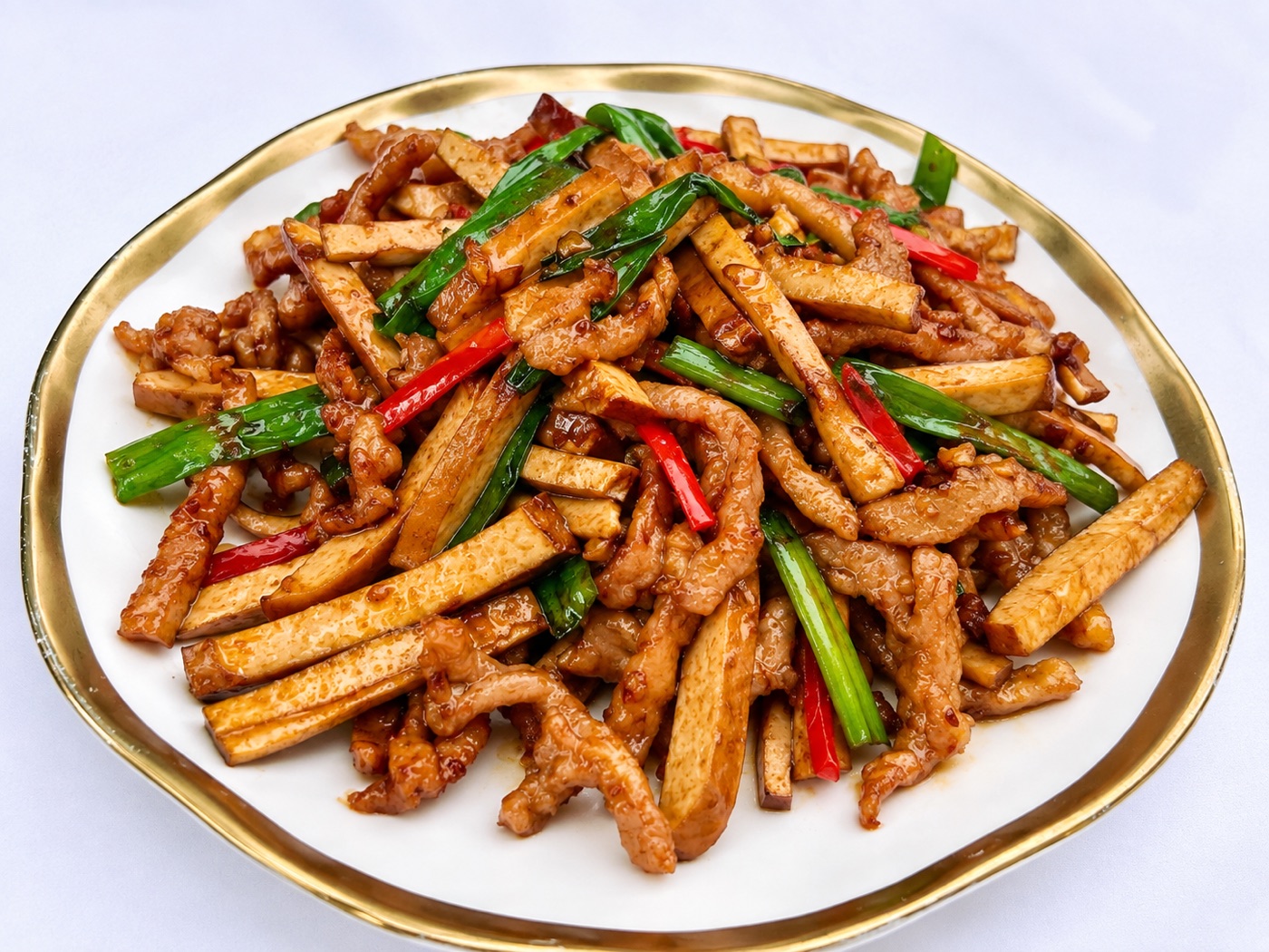Pork & Dry Bean Curd · 豆干回锅肉